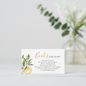 Lemons Blumenbücher für Babykarten Begleitkarte (Stehend Vorderseite)