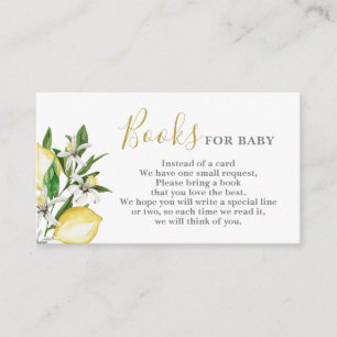 Lemons Blumenbücher für Babykarten Begleitkarte