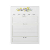 Lemons Botanische Rezeptorseiten Notizblock (Rotiert)