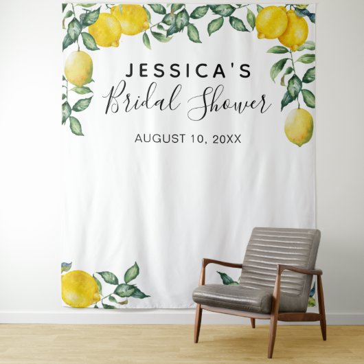 Lemons Brautparty Background Foto Stand Wandteppich (Beispiel)