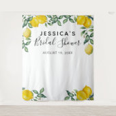 Lemons Brautparty Background Foto Stand Wandteppich (Vorderseite)