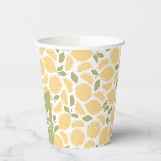 Lemons Brautparty Personalisiert Pappbecher (Links)