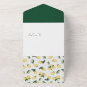 Lemons Brautparty Rezept Karte Abziehen Einladung (Außenbereich)