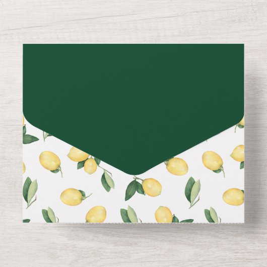 Lemons Brautparty Rezept Karte Abziehen Einladung (Rückseite)