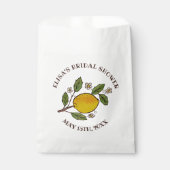 Lemons BRAUTPARTY Rustikales CUSTOM Geschenktütchen (Vorderseite)