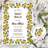 Lemons BRAUTPARTY Rustikales CUSTOM Runder Aufkleber