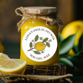Lemons BRAUTPARTY Rustikales CUSTOM Runder Aufkleber