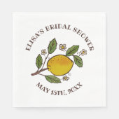 Lemons BRAUTPARTY Rustikales CUSTOM Serviette (Vorderseite)