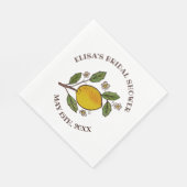 Lemons BRAUTPARTY Rustikales CUSTOM Serviette (Ecke)