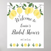 Lemons Brautparty Willkommenspender Poster (Vorne)