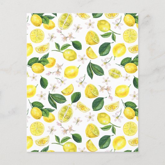 Lemons Bridal Brunch Einladung (Rückseite)