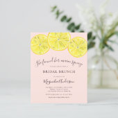 Lemons Bridal Brunch Einladung (Stehend Vorderseite)
