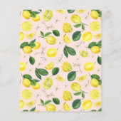 Lemons Bridal Brunch Einladung (Rückseite)