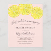 Lemons Bridal Brunch Einladung (Vorderseite)