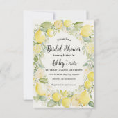 Lemons Bridal Duscheinladung Lemonade einladen Einladung (Vorderseite)