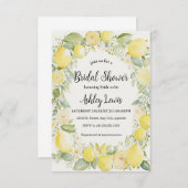Lemons Bridal Duscheinladung Lemonade einladen Einladung (Vorne/Hinten)