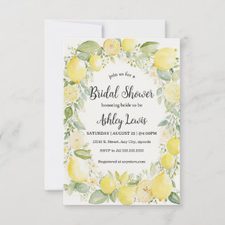 Lemons Bridal Duscheinladung Lemonade einladen Einladung