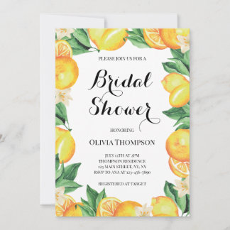 Lemons Bridal Shower invitation Einladung