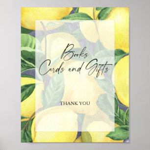 LEMONS - BÜCHERKARTEN UND GIFTS-Plakat Poster