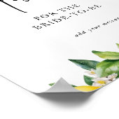 Lemons Citrus Brautdusche Beratung Poster (Ecke)