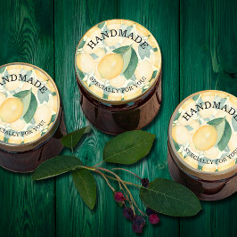 Lemons Citrus HANDMADE für Sie Runder Aufkleber