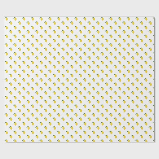 Lemons Citrus Simple Modern Geschenkpapier (Flach)