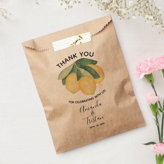 Lemons Citrus Vielen Dank Geschenktütchen (Versiegelt)
