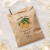Lemons Citrus Vielen Dank Geschenktütchen (Ausgeschnitten)