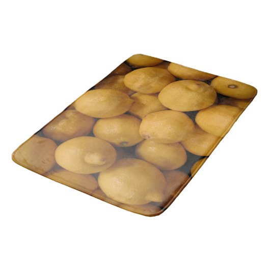 Lemons Custom Large Bath Mat Badematte (Schrägansicht)
