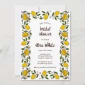 Lemons CUSTOM QR Code BRAUTPARTY Einladung (Vorderseite)