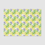 Lemons Damask Pattern Seidenpapier (Vorderseite)