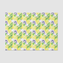 Lemons Damask Pattern Seidenpapier