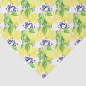 Lemons Damask Pattern Seidenpapier (Ausschnitt)