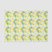 Lemons Damask Pattern Seidenpapier (Vorderseite)
