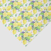 Lemons Damask Pattern Seidenpapier (Ausschnitt)