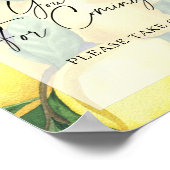 Lemons - Danke, dass du gekommen bist Poster (Ecke)