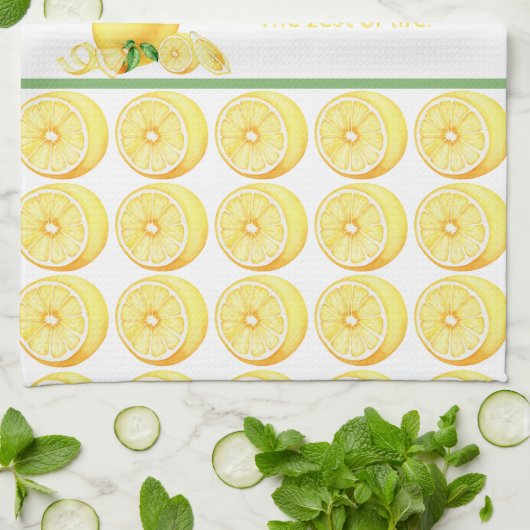 LEMONS Der Zest des Lebens Geschirrtuch (Gefaltet)