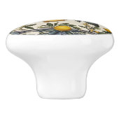 Lemons der Zweigstelle Lemons Verlasst Blue & Whit Keramikknauf (Seitenansicht)