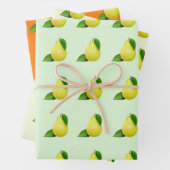 Lemons Dreierpackpapier Geschenkpapier Set (Beispiel)
