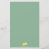 Lemons Eucalyptus Budget Bridal Dusche Einladung (Rückseite)