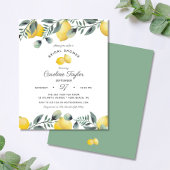 Lemons Eucalyptus Budget Bridal Dusche Einladung