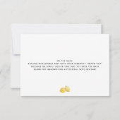 Lemons & Eukalyptus Brautparty Vielen Dank Dankeskarte (Rückseite)