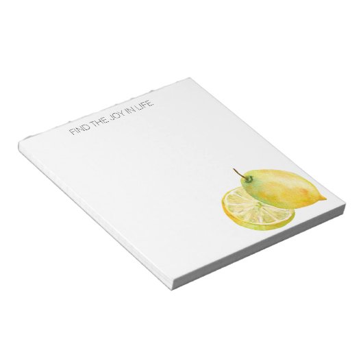 Lemons finden Join in Life Personalisiert Notepad Notizblock (angewinkelt)