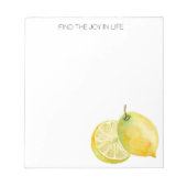 Lemons finden Join in Life Personalisiert Notepad Notizblock (Vorderseite)