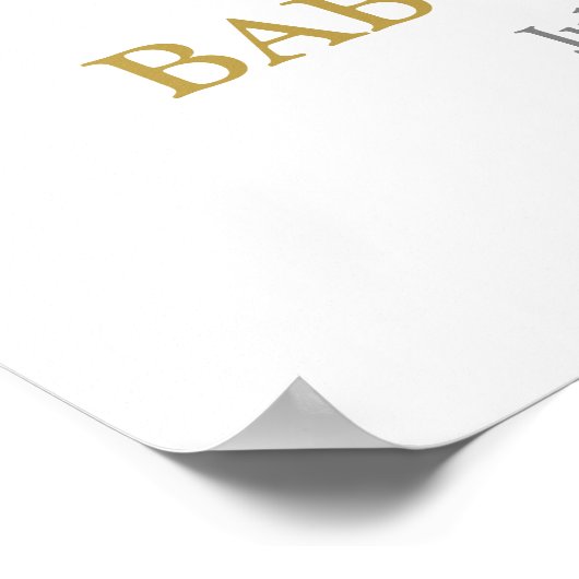 Lemons Floral Begrüßungszeichen Poster (Ecke)