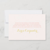 Lemons floral Danke Karte (Rückseite)