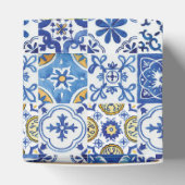 Lemons floral mediteranean Mosaik Tiles Wedding Geschenkschachtel (Oben)