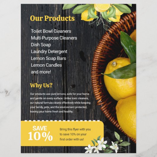 Lemons Flyer Template (Hinten)