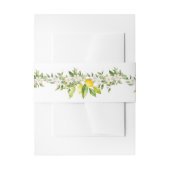 Lemons für mediterrane Hochzeiten Einladungsbanderole (Vorderseite Beispiel)