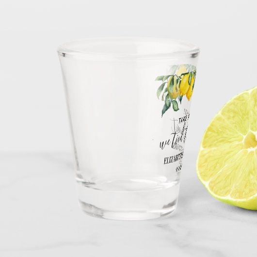 Lemons Gastgeschenk Hochzeit erschossen wir den Kn Schnapsglas (Links)